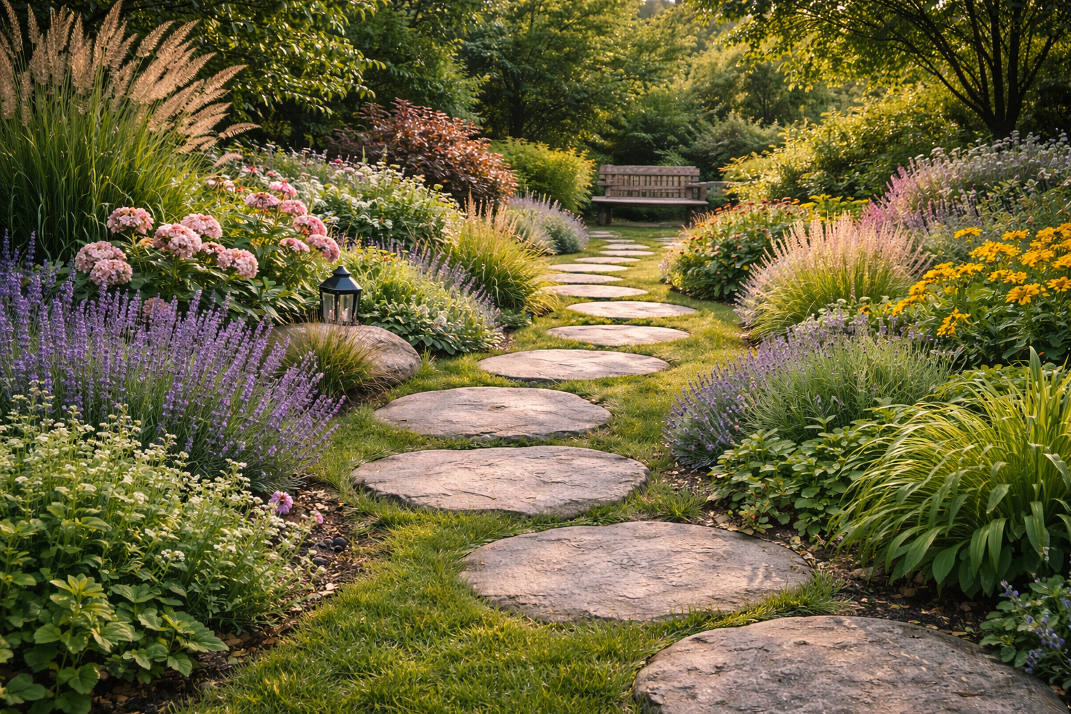 Jak vytvo�it funk�n� a estetick� zahradn� z�ny pomoc� n�lapov�ch stezek